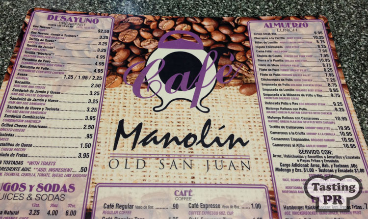 Cafe Manolin Old San Juan