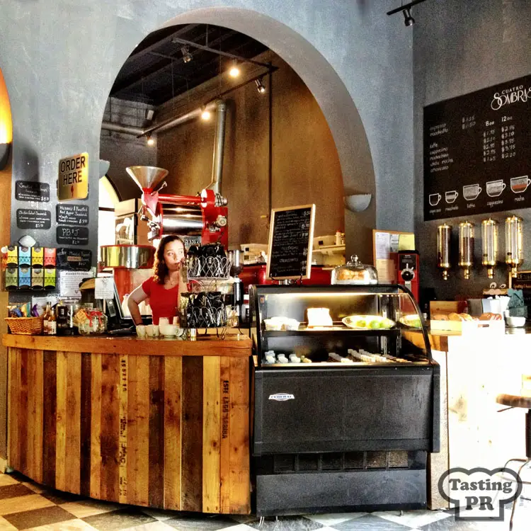 Cafe Cuatro Sombras in Old San Juan