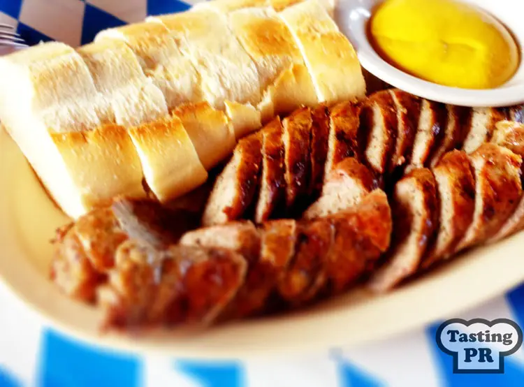 Bratwurst @ Casa Bavaria in Morovis, Puerto Rico