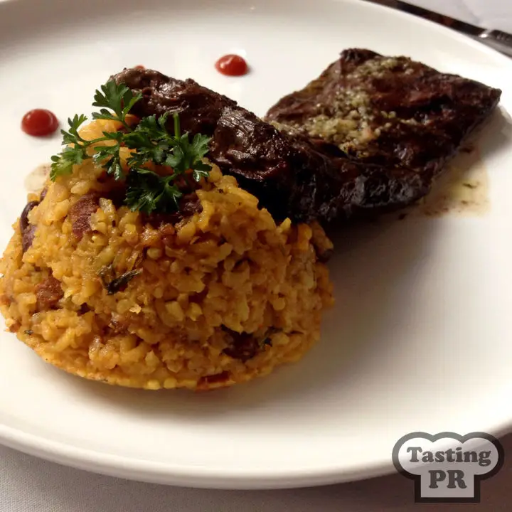 Churrasco and Mamposteo Rice at La Mallorquina Old San Juan