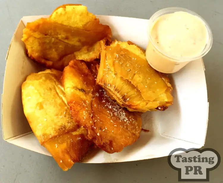 Tostones de Pana at Cafe Tresbe San Juan