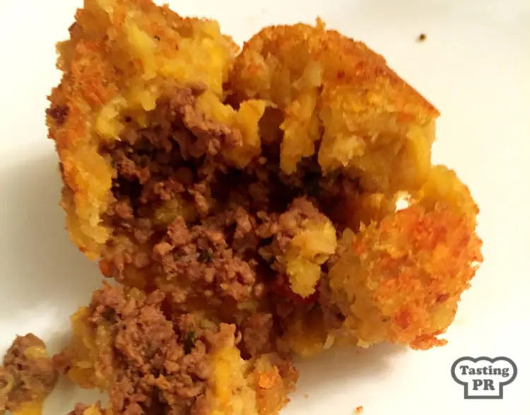 Twice Fried Stuffed Mofongo Balls